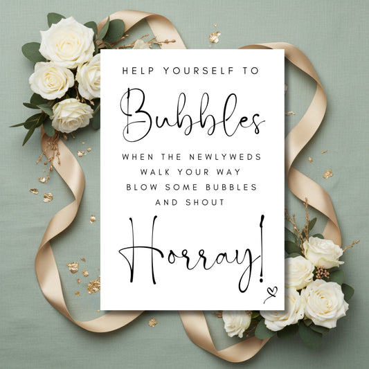 Bubbles sign - Lucia black