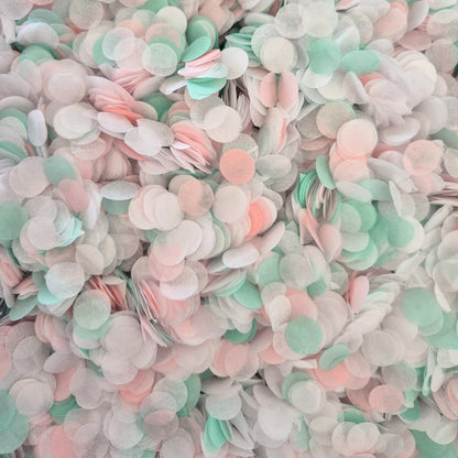 Slow falling paper Confetti - Mint Blush