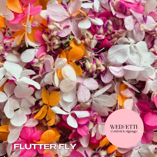FlutterFly® Petal Confetti - Fruit Salad Blush + Purple Globosa