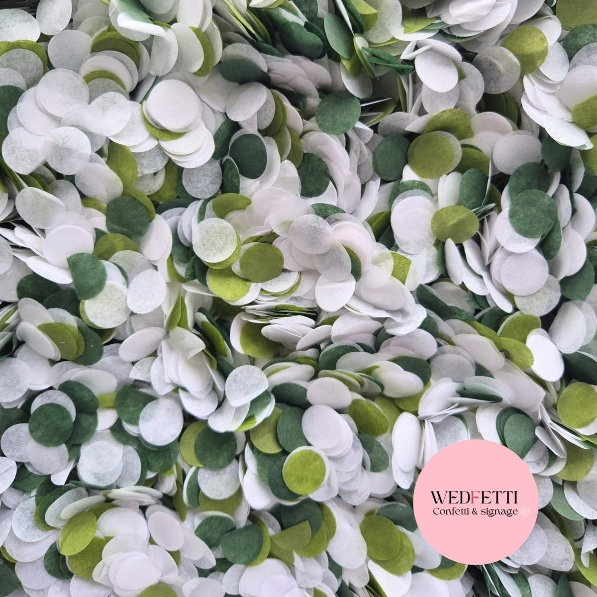 Slow falling paper Confetti - Forest Sage