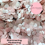 Slow falling paper Confetti - Rose Gold by Wedfetti - Biodegradable