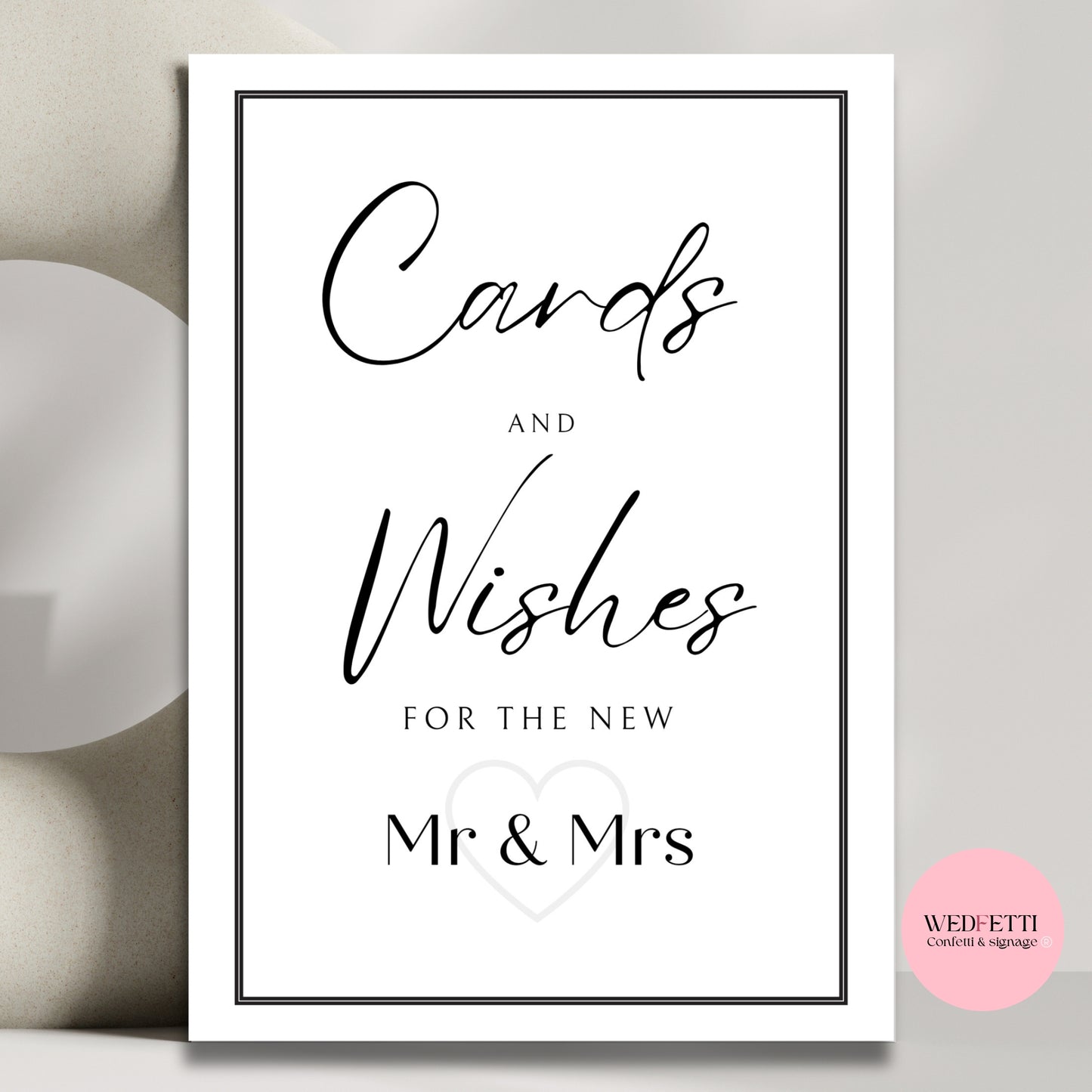 White stone collection - Cards & Wishes (Mr & Mrs)