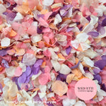 Petal Confetti hydrangea - Ivory Peach Pink Purple