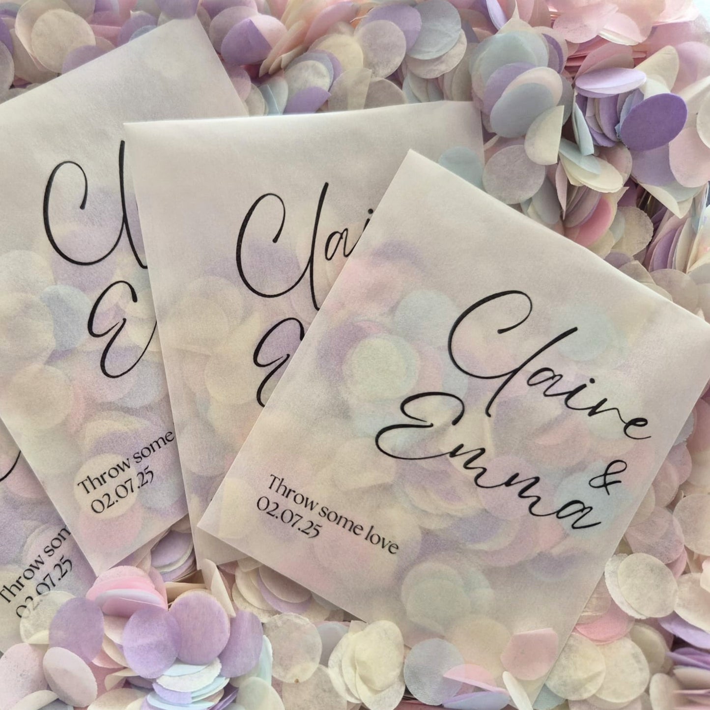 Slow falling paper Confetti - Flaming Sunset