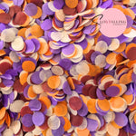 Slow falling paper Confetti - Purple Orange Burgundy