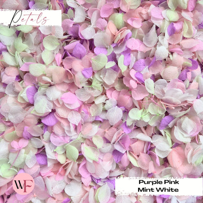 Snow Petal Confetti® - Purple Pink Mint White