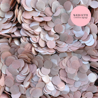 Slow falling paper Confetti - Rose Gold by Wedfetti - Biodegradable