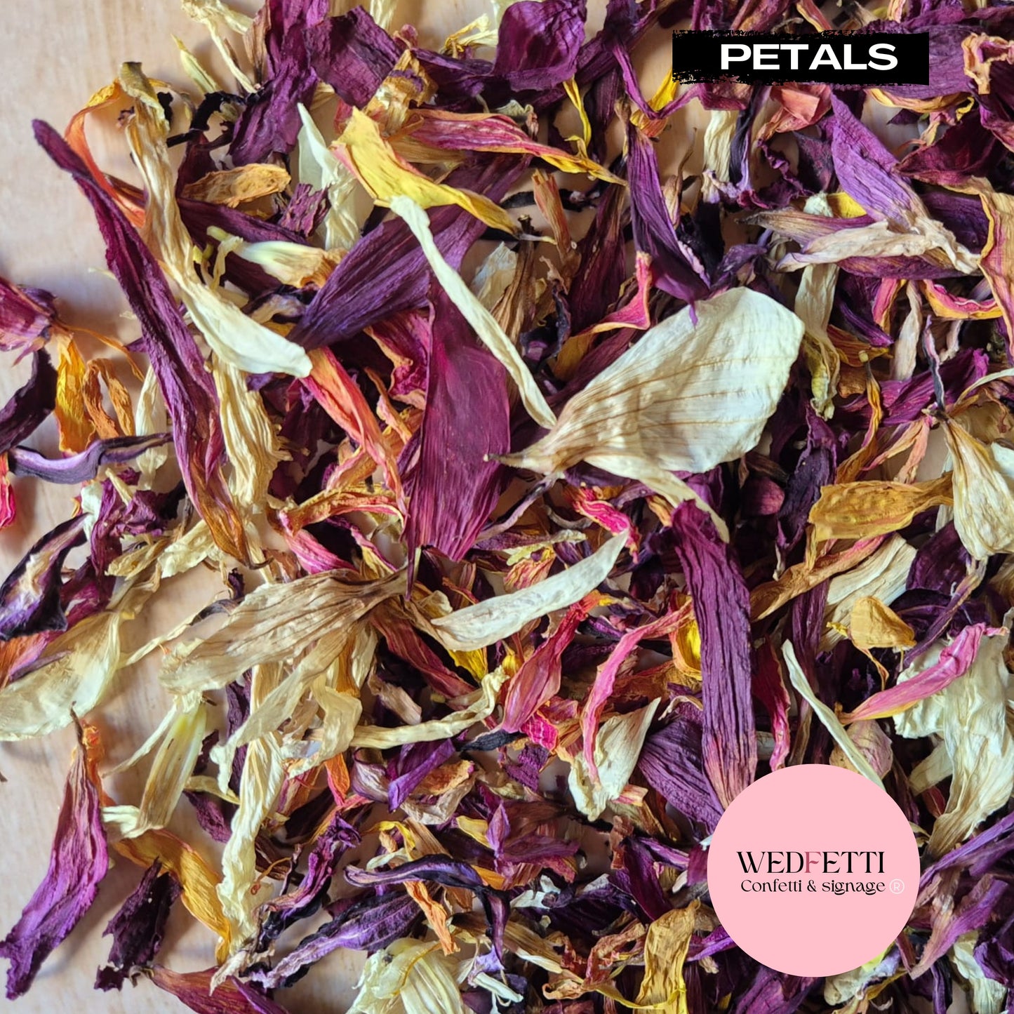 Purple Sangria Petal Confetti