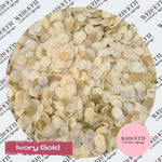 Slow falling paper Confetti - Ivory Gold