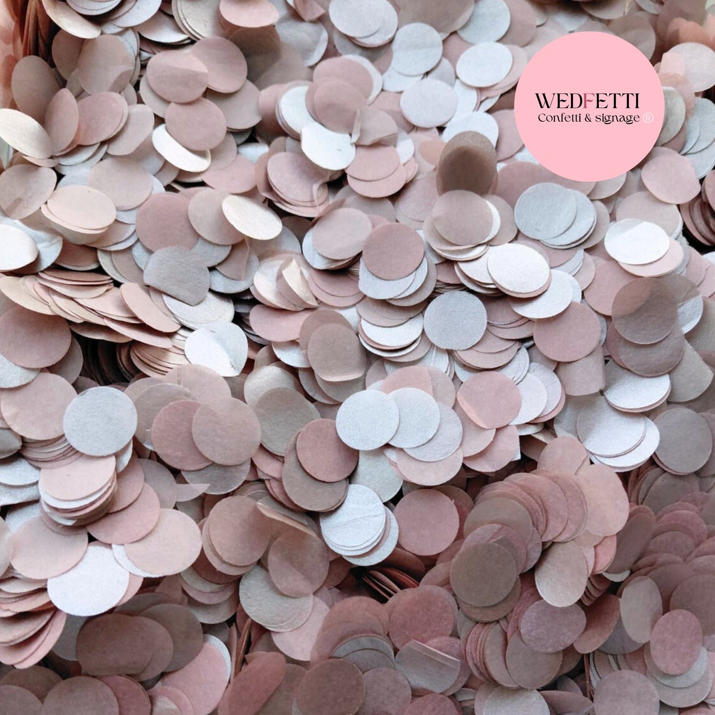 Slow falling paper Confetti - Rose Gold by Wedfetti - Biodegradable
