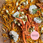 Petals - Lily, Jasmine buds, Orange mum & white FMN