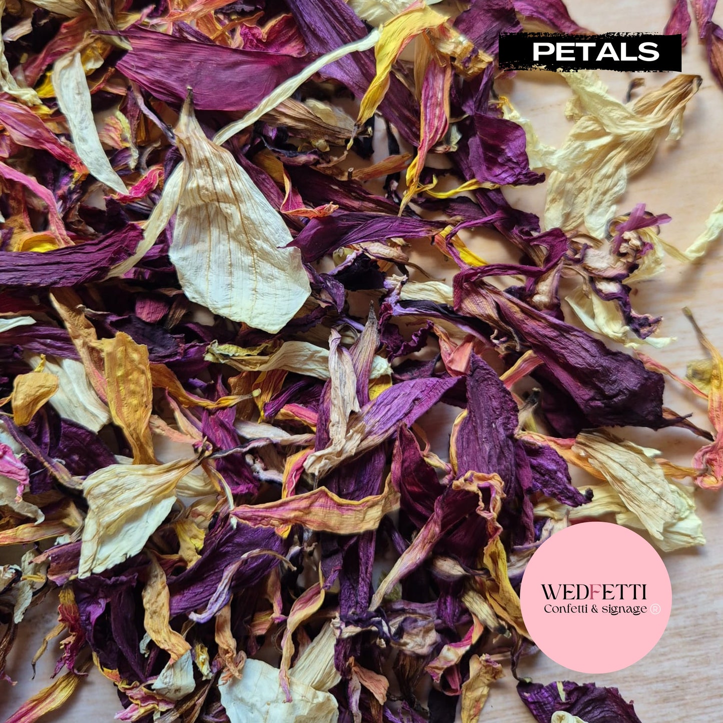 Purple Sangria Petal Confetti