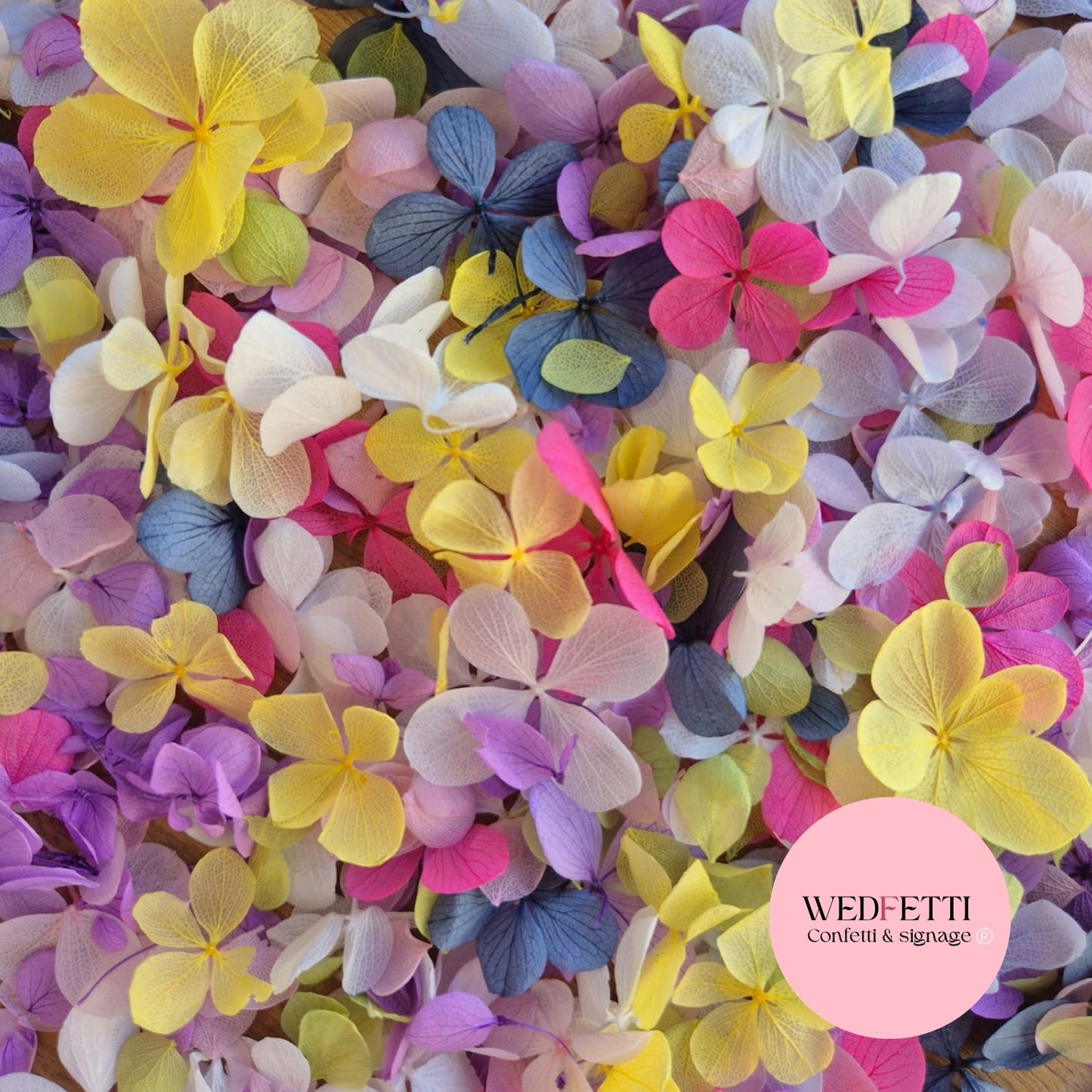 FlutterFly® Petal Confetti - Yellow Bright Multi Mix