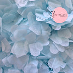 Biodegradable paper Confetti hearts - Baby Blue