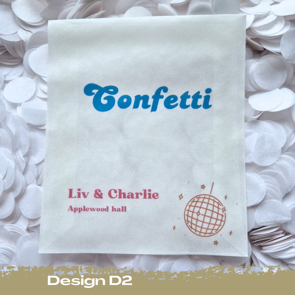 Confetti Packets Biodegradable - D2