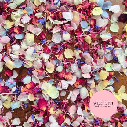 Snow Petal Confetti® - Snow Petals - Light pastels, Rose and 3 shade cornflower