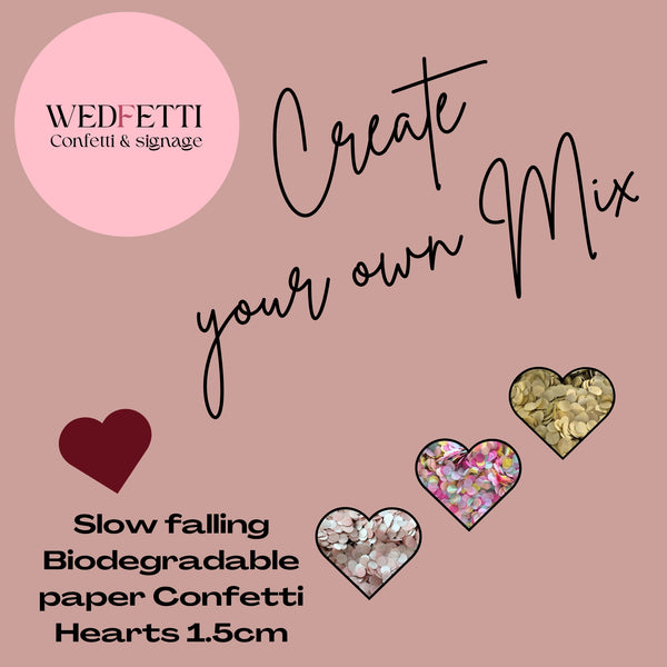 Create Your own 1.5cm Heart Mix
