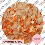 Slow falling paper Confetti - Orange Ivory