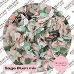 Slow falling Biodegradable paper Confetti - Sage Blush mix