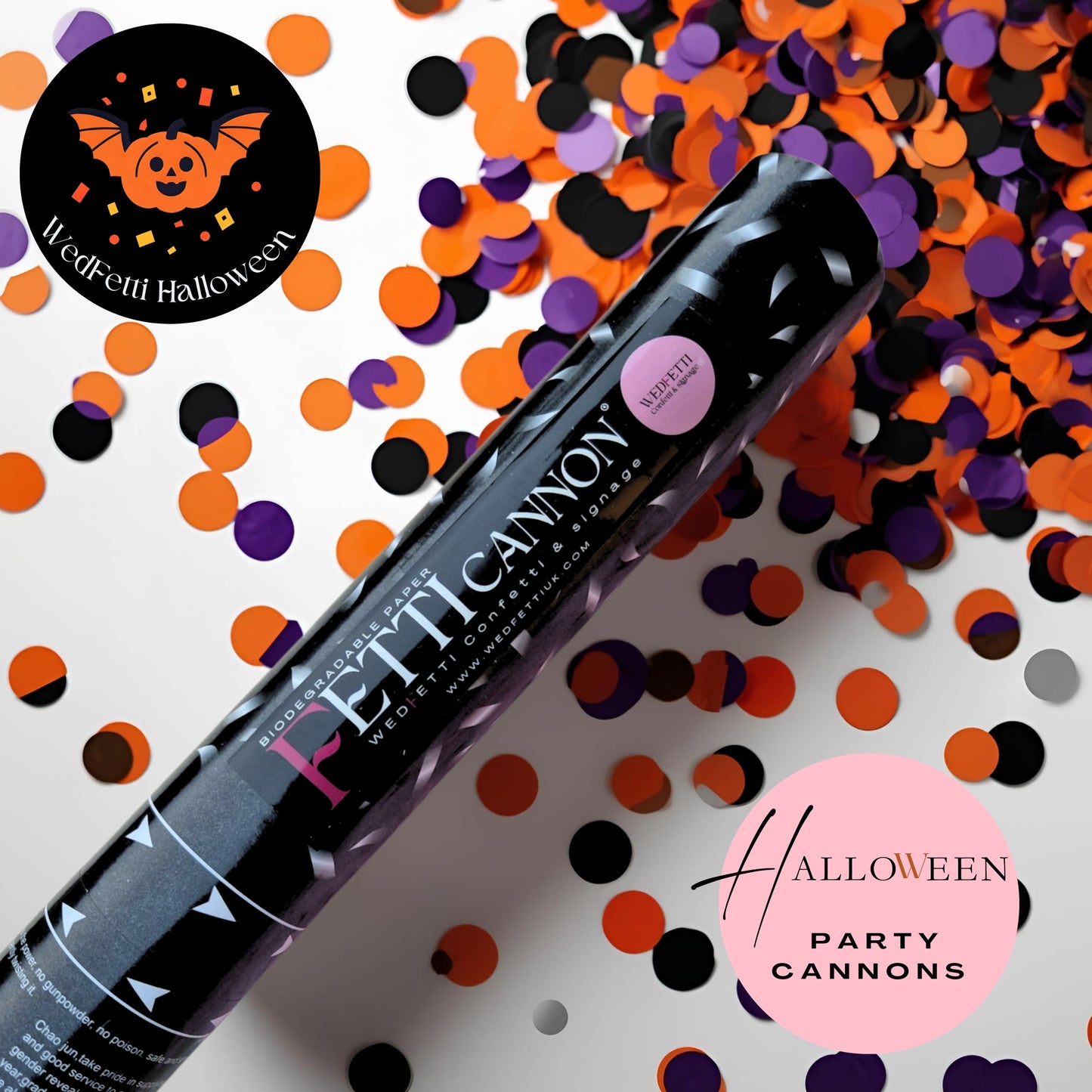 Halloween party Confetti Cannons - Biodegradable