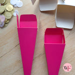 DIY closed paper confetti cones