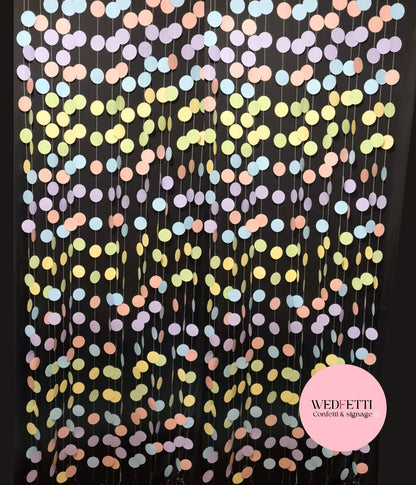 Paper Confetti Curtain - Pastel Party