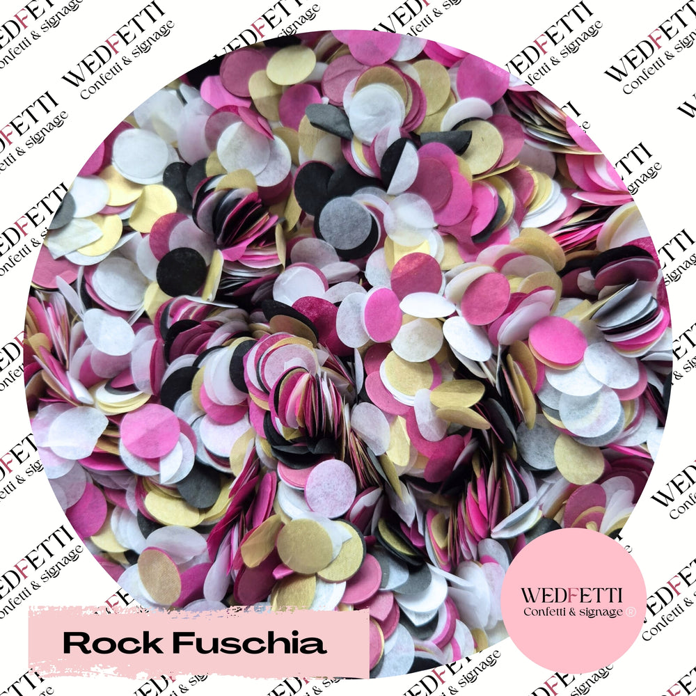 Slow falling paper Confetti - Rock Fuschia