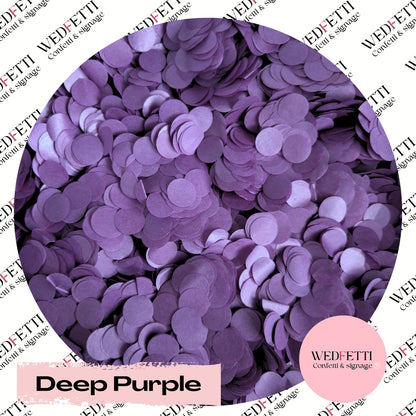 Slow falling paper Confetti - Deep Purple