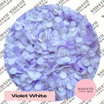 Slow falling paper Confetti - Violet White Dusty Blue