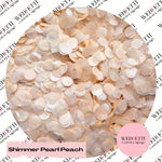Shimmer Pearl Peach - 1.5cm Biodegradable Circles