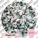 Slow falling paper Confetti - Sage mix