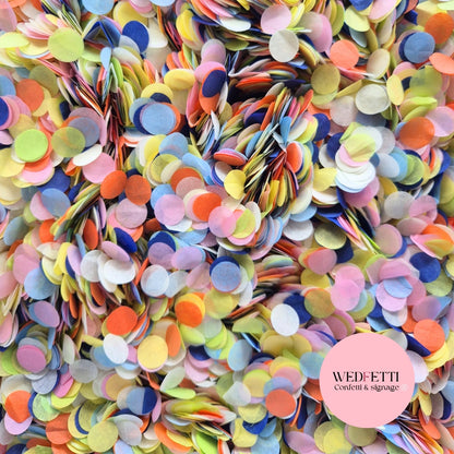 Slow falling paper Confetti - Paintbrush Mix