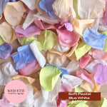 Rose Petals - Soft Pastel Blue White