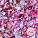 Slow falling paper Confetti - 3 Pink Burgundy White