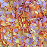Slow falling paper Confetti - Lavender Orange Yellow