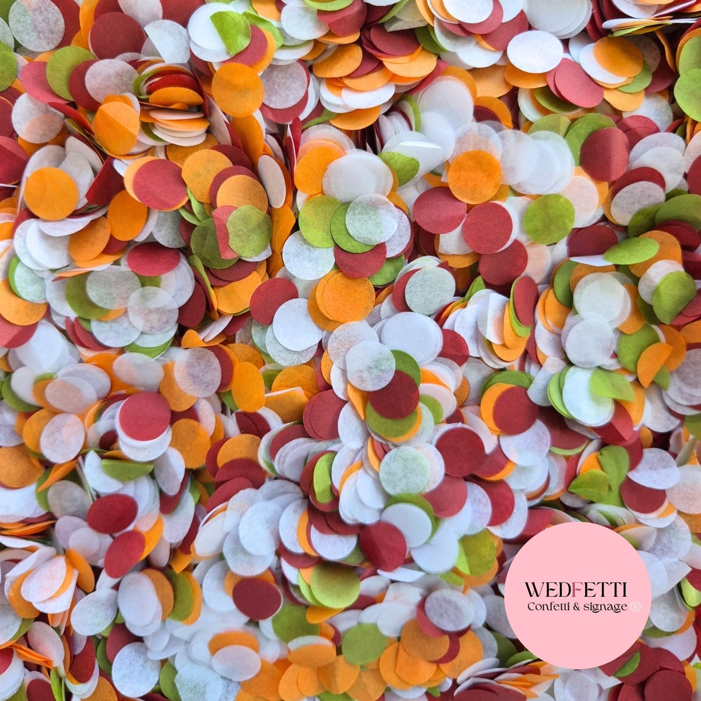 Slow falling paper Confetti - Wine Autumn Deep Sage