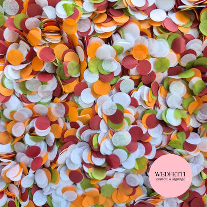 Slow falling paper Confetti - Wine Autumn Deep Sage