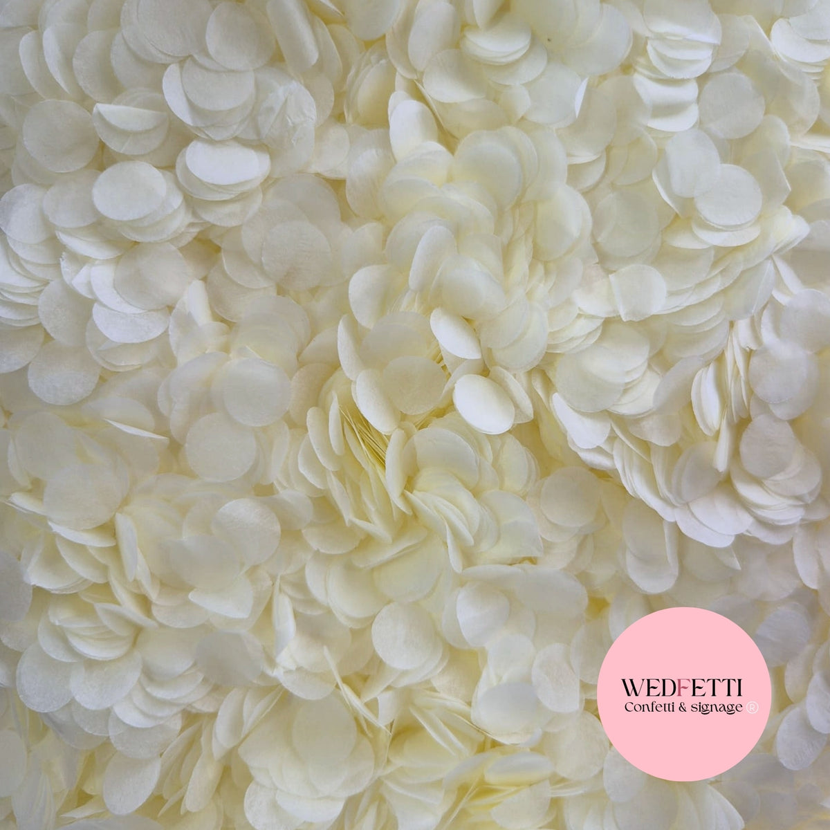 Slow falling paper Confetti - Sherbet Ivory