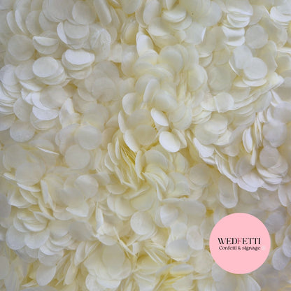 Slow falling paper Confetti - Sherbet Ivory