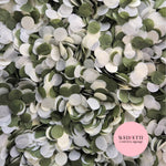 Slow falling paper Confetti - Olive Sage Light Ivory