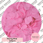 Circles Large 2.5cm Biodegradable - Party Pink