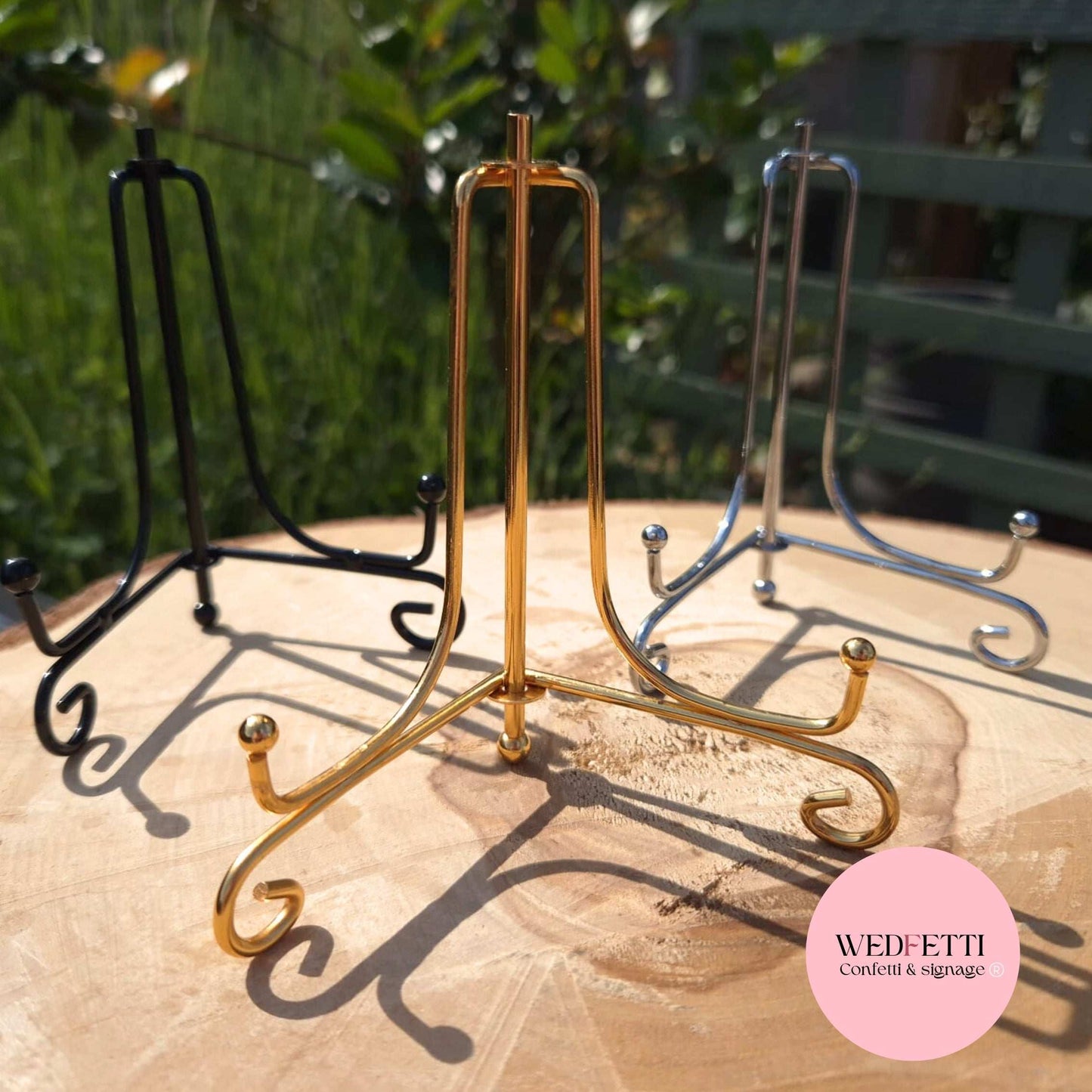 Metal sign stand for A6/A5 signs WedFetti