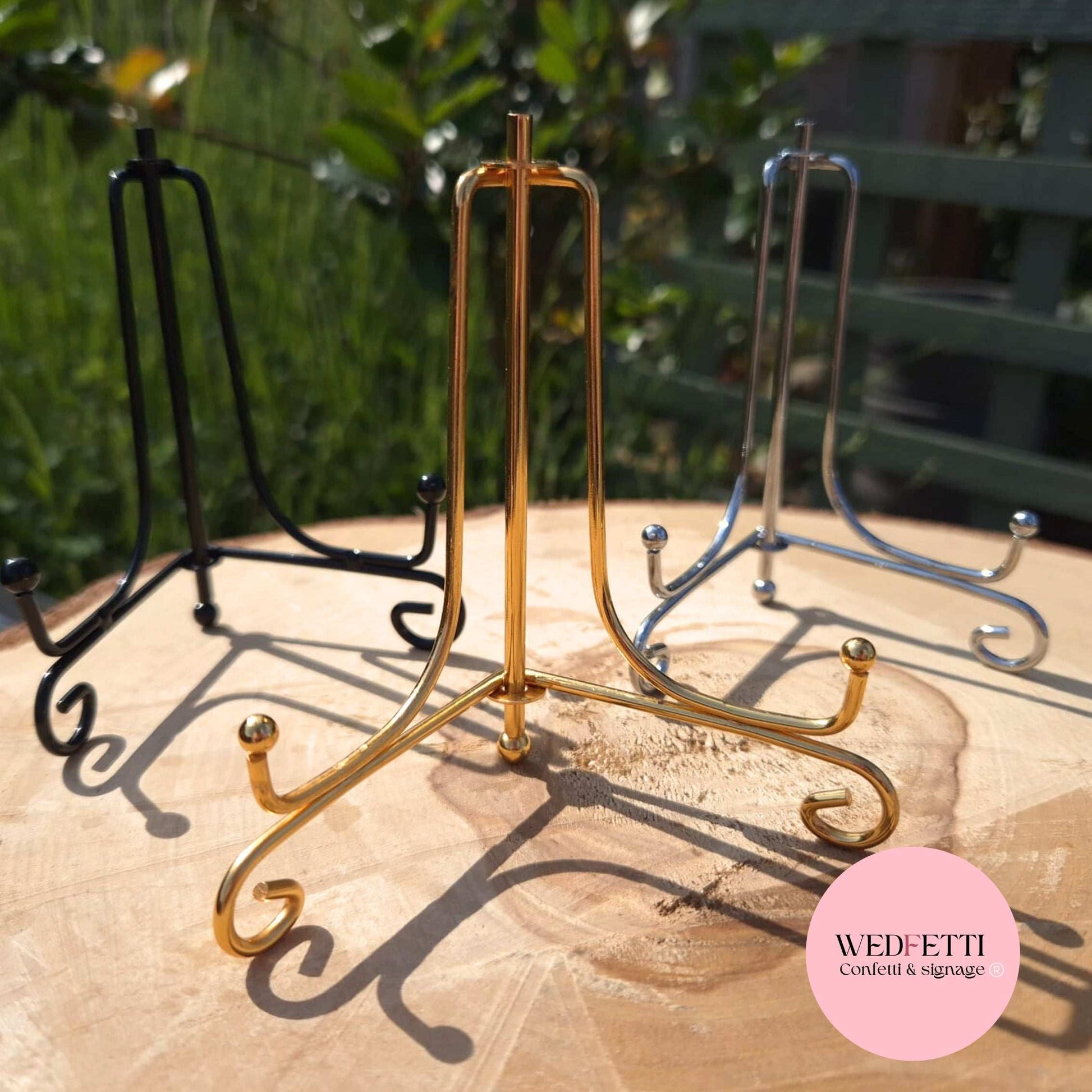Metal sign stand for A6/A5 signs WedFetti