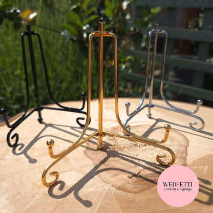 Metal sign stand for A6/A5 signs WedFetti