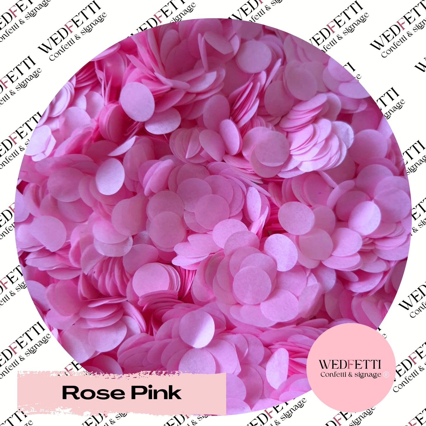 Slow falling paper Confetti - Rose Pink
