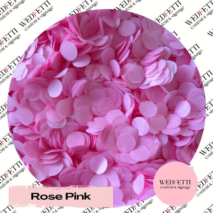 Slow falling paper Confetti - Rose Pink