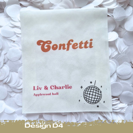 Confetti Packets Biodegradable - D4