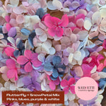 FlutterFly® Petal Confetti - Pinks, Blues, Purple & white