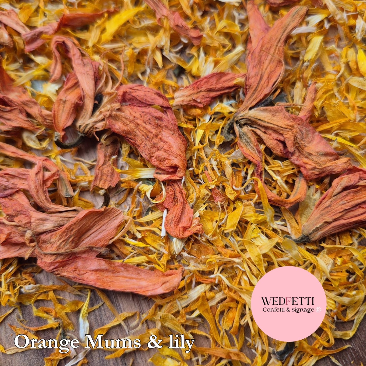 Petals - Lily & Orange Chrysanthemum
