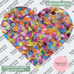 Paper Confetti hearts 1.5cm - Summer Party Mix Lavender Pink